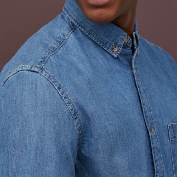 Denim Shirt Brand H&M New with Tags - Picture 2 of 5